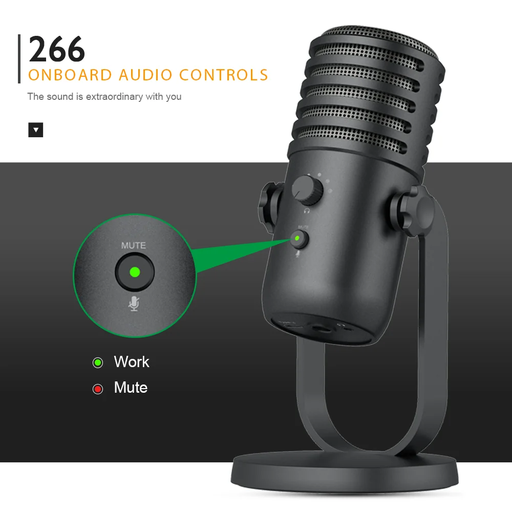 Manufacturer Price Desktop USB microphone for Podcast Recording