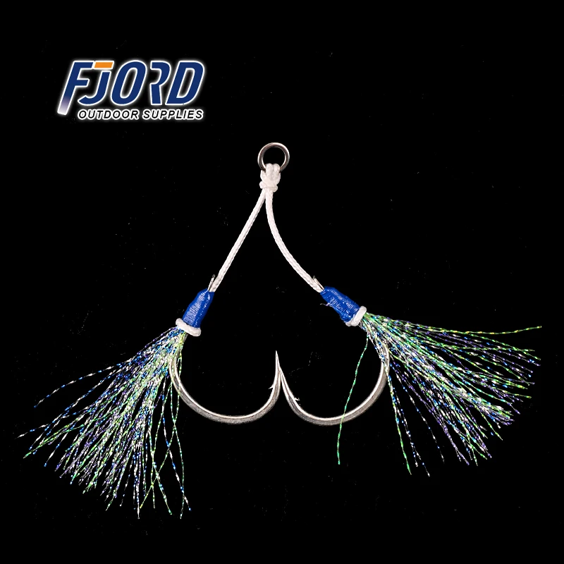 Fjord Wholesale High Quality 1/0 to 5/0 BKK Fishing Hook With Carbon Steel