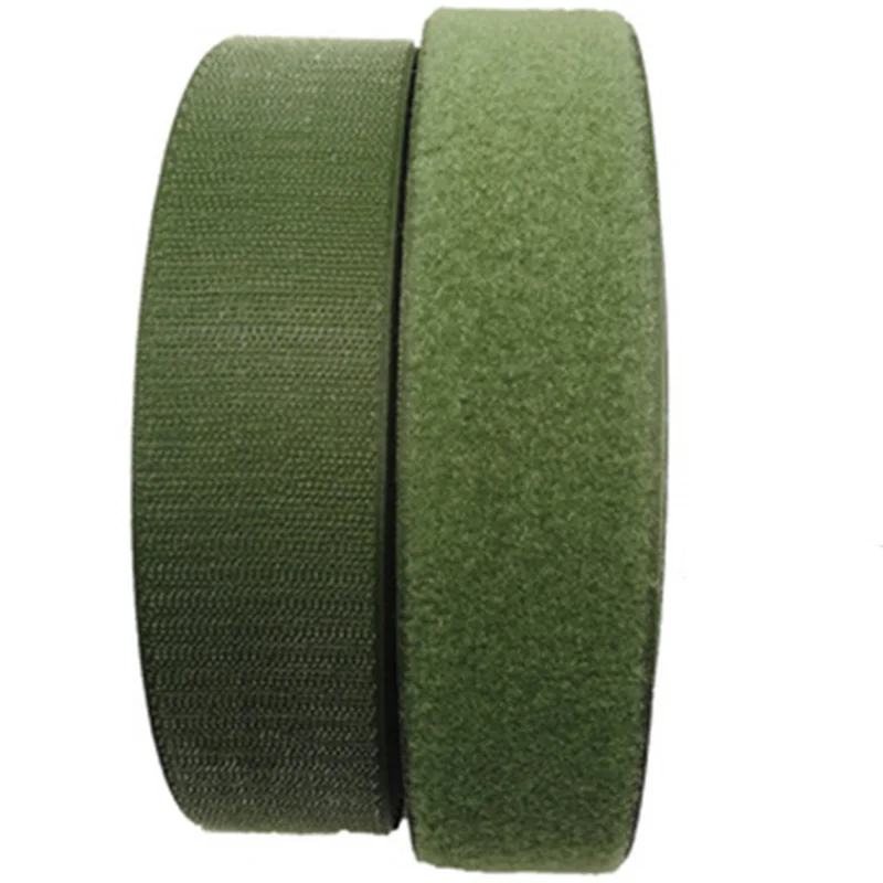 
Green Military Grade Sew On Hook And Loop Fastener Hook Loop Tape Roll 