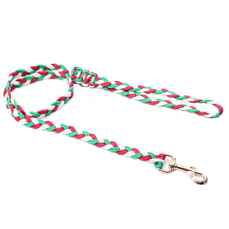 Strong Luxury Hands Free Rope Paracord Dog Leash Portable for Pets