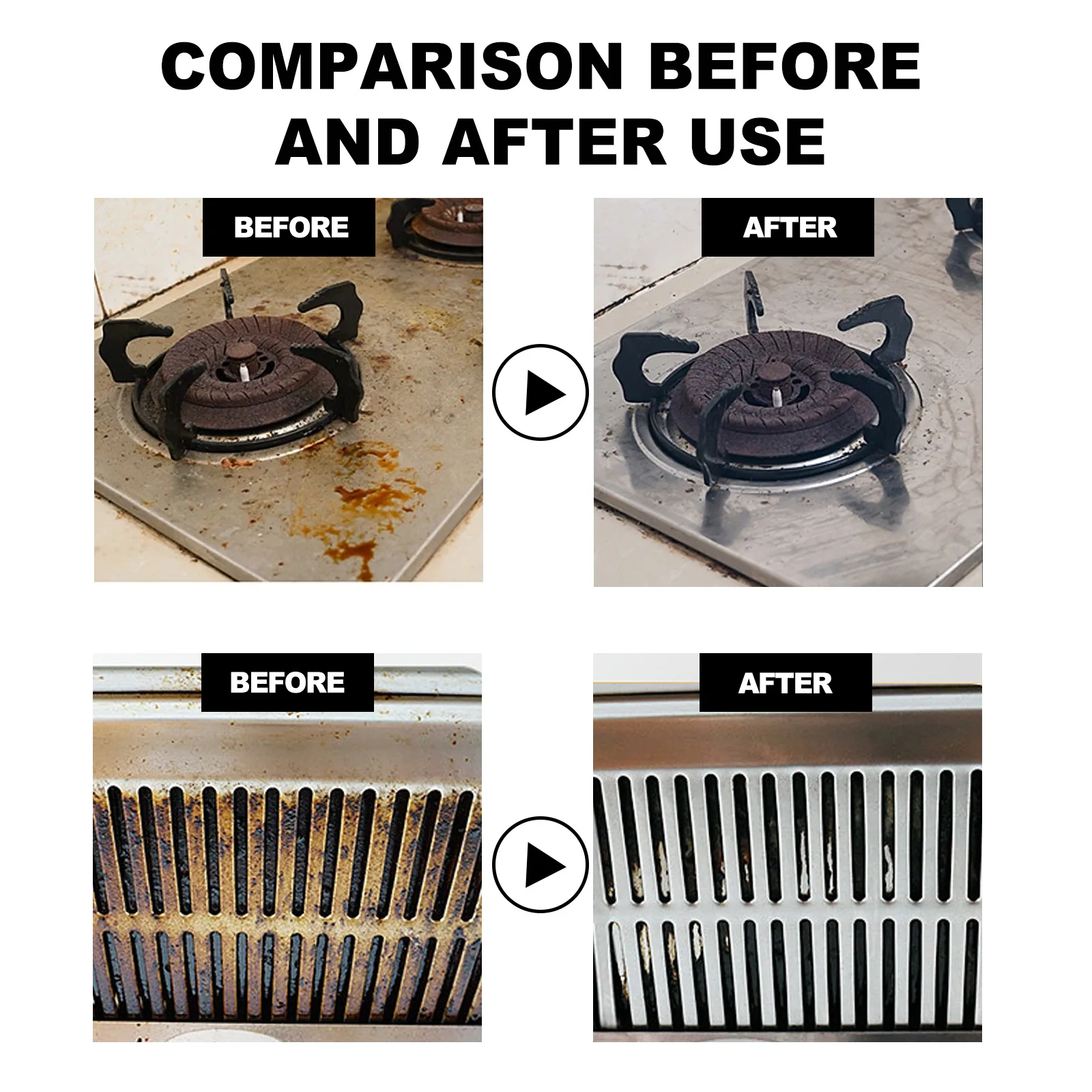 Jaysuing Powerful All-purpose Kitchen Cleaner Rust Heavy Oil Remover Cleaning Powder Stainless Steel Cookware Cleaning Powder