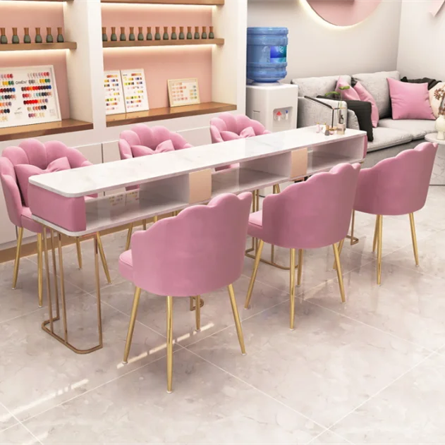 Wholesaler Modern Nordic Dining Furniture Luxury Pink Upholstered Room Golden Legs Velvet Dining Chairs