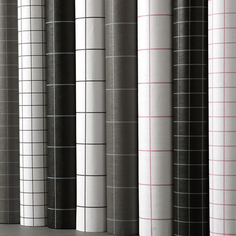 Modern Plaid Texture Easy to Stick Nordic INS Style Peel And Stick Adhesive Wallpaper
