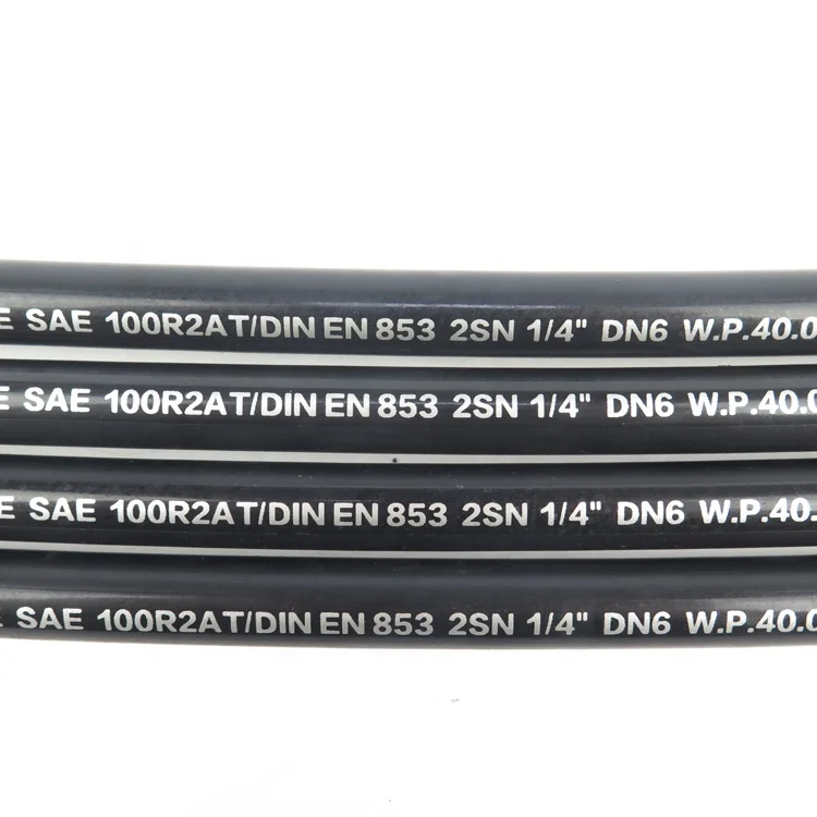 Heat Resistant Oil Wrap Surface Multicolour 1 1/2 Inch Flexible Rubber Hose Pipe Concrete Pump