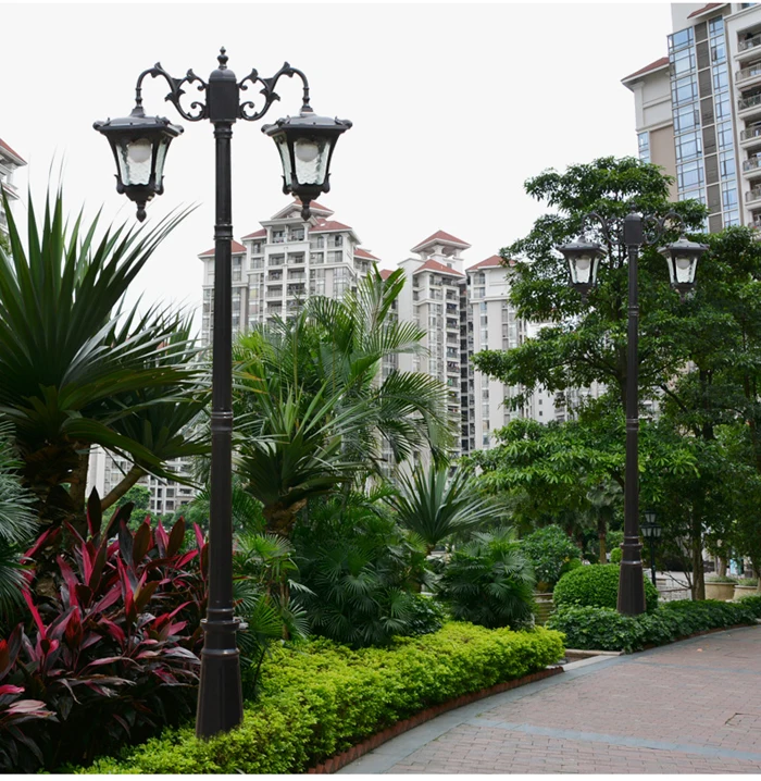 antique garden lighting pole lamp for home