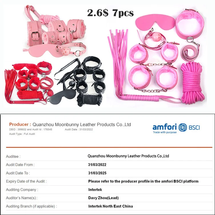 Adult Sex Products Pornographic Bondage Couple Toys BDSM Sex Bondage Handcuffs Ankle Handcuffs Sex Bondage Sexy Erotic Toys Bed