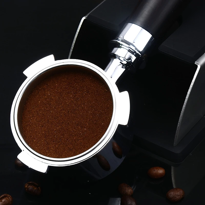 Espresso Tool Barista Stainless Steel 3 Ears Olive Wood Handle 54mm Bottomless Portafilter Coffee 51mm 58mm