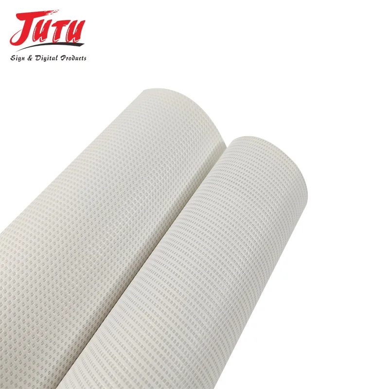 Digital Printing Advertising Material High Quality Mesh PET PVC Black White Banner Roll