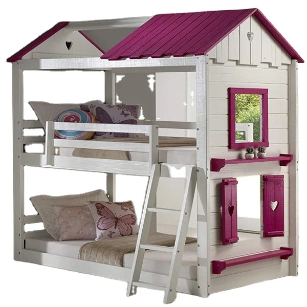 No. 1570 New Design Twin Size Bunk Bed House Bunk Bed