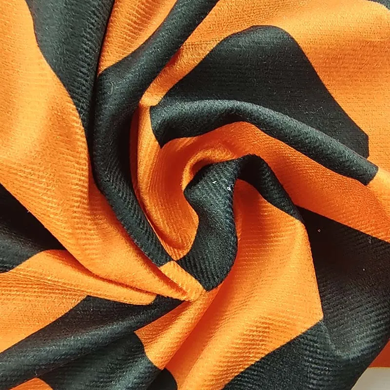 Good-quality print design types clothing tricot brushed fleece fabric