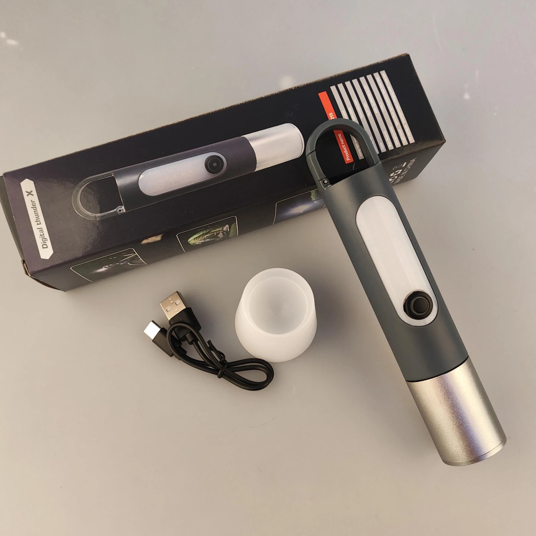 Multifunctional Outdoor Mini Portable Torch Rechargeable LED COB Powerful Zoom Hiking Camping Light Emergency Hook Flashlight