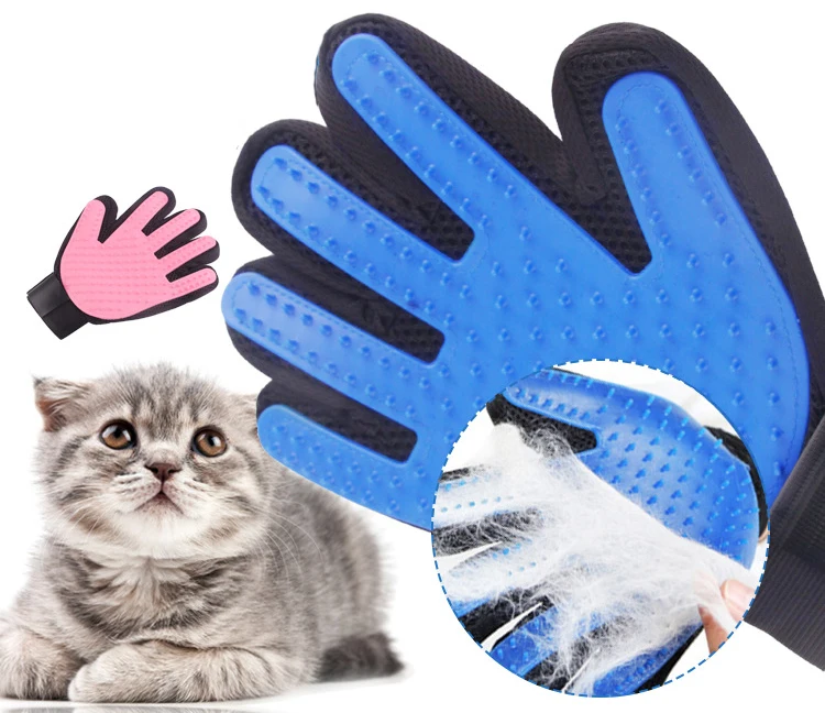 
Силиконовые массажные перчатки для чистки домашних животных, Массажная щетка для ванны для кошек и собак 