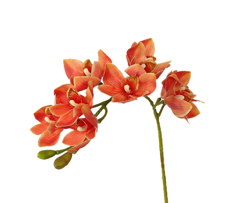 Wholesale high-grade most beautiful artificial flower fancy faux plant real touch butterfly orchid flowers