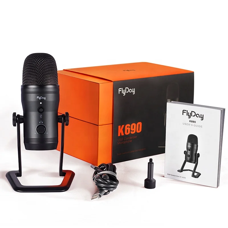 Computer Professional Studio mic Condenser Sound Recording Speaker Headphone Microphone K690