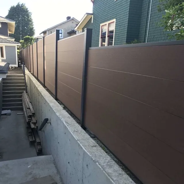 Fencing and Gates Panels for Garden WPC Horizontal Wooden BSCI WPC Fence Wood Decking Chemical Pressure Treated Wood Type