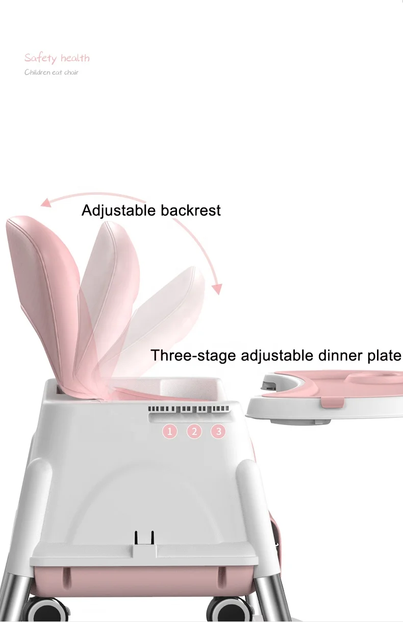 3-in-1 Eat & Grow Convertible High dinner chair baby feeding chair