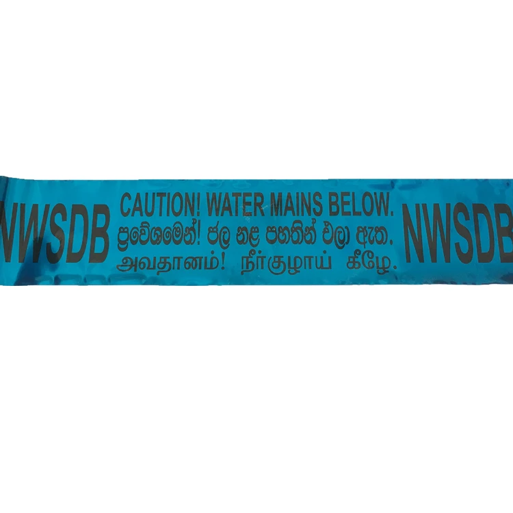 Detectable Underground Warning Tape traceable marker tape protect buried pipes and cables