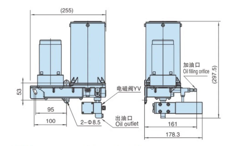BAOTN Центральная система смазки используемая для станка с ЧПУ 2L мощный электрический инжектор масла смазочный плунжерный насос