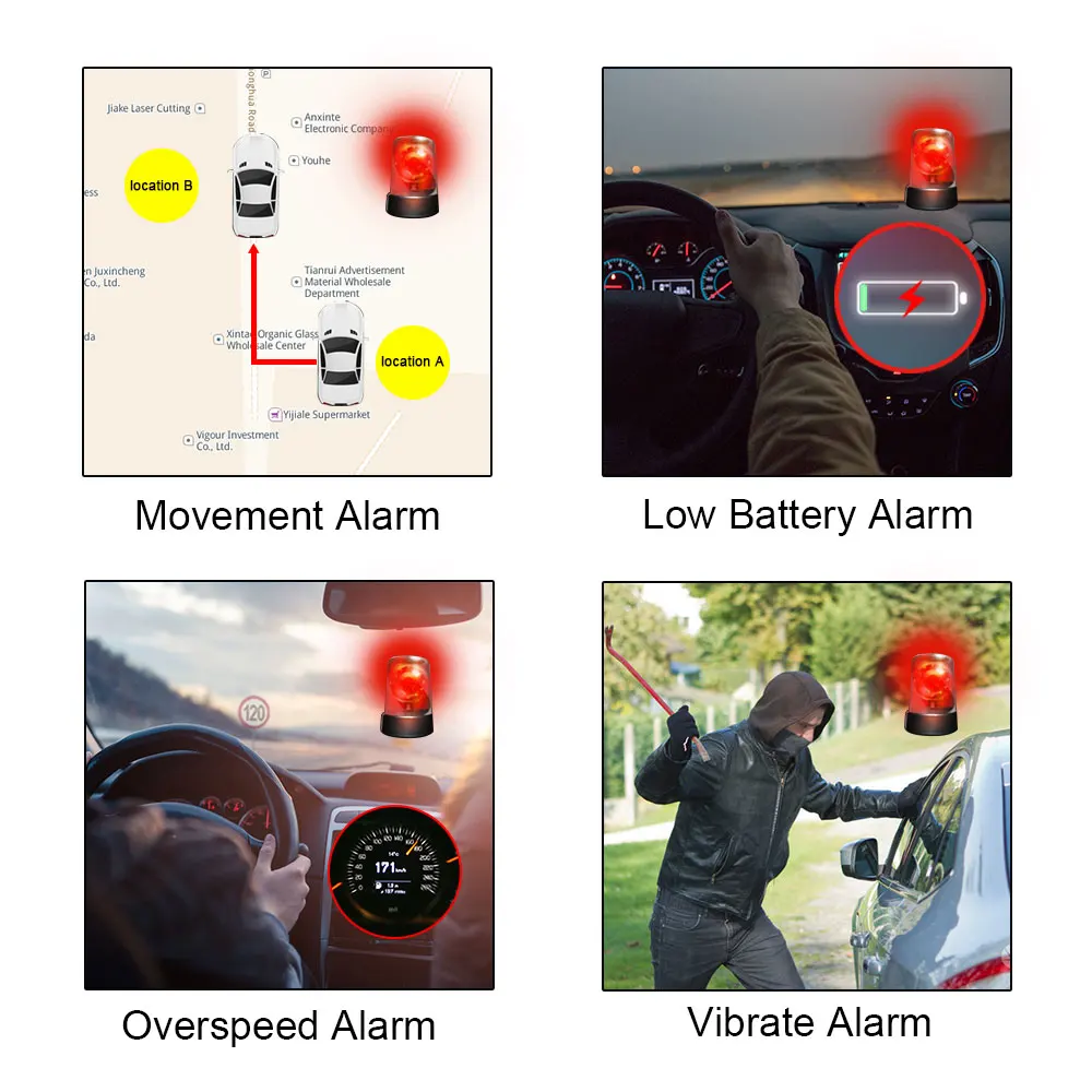 Mini Car Tracker GT06N TK100 JX02  2G 4G GPS Tracker with SOS Button For Motorcycle Truck