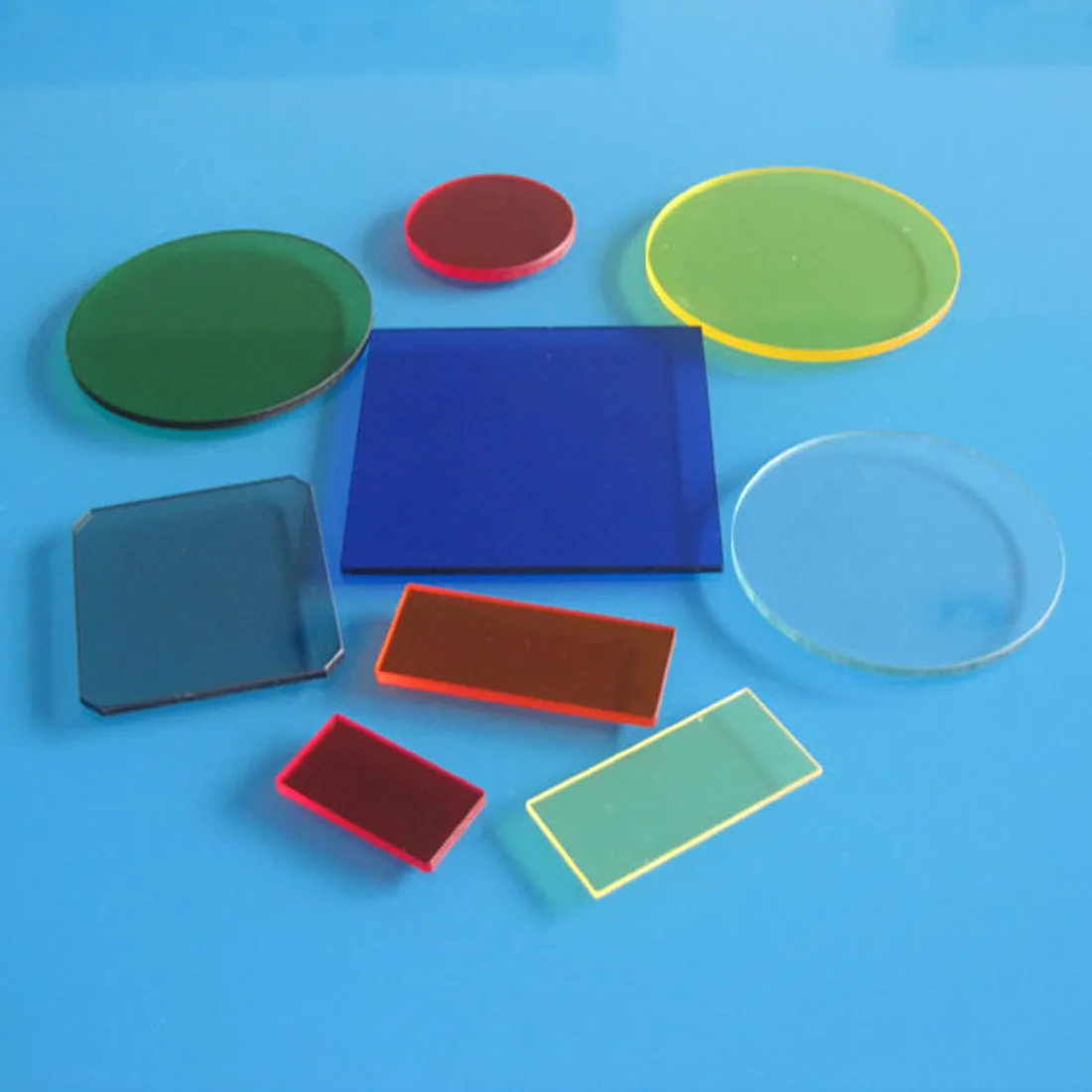 LB7 type selection absorption custom optical glass green filter