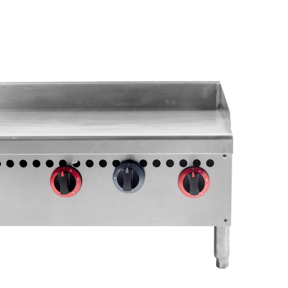 Commercial Machine Stainless Steel Flat Plate Counter Top Gas Griddle Grill