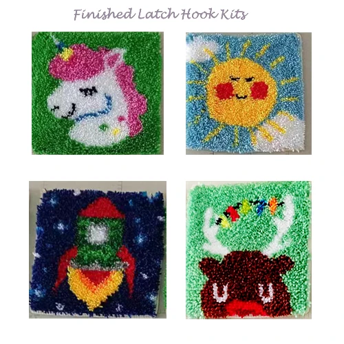 2024 Pop Handmade 20 Inches Diy Cushion Carpet Mat Horse Latch Hook Rug Making kits Embroidery for Adults