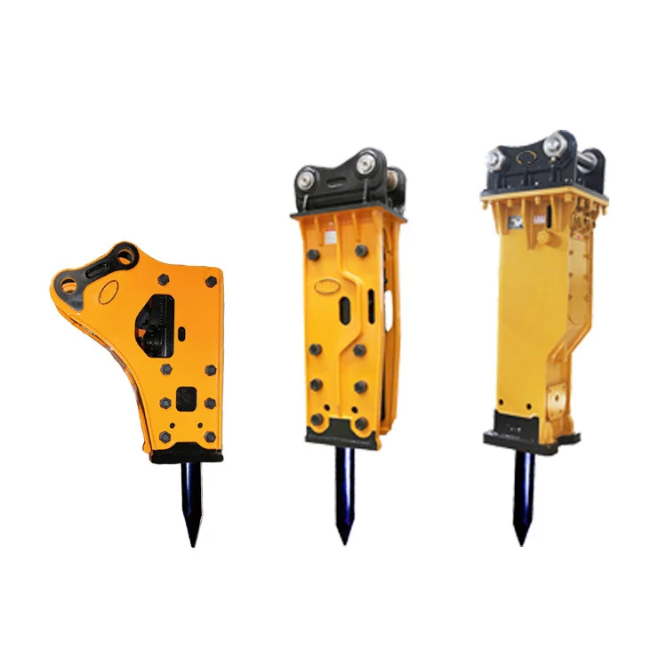 mini excavator building concrete Demolition of rock hammer breaker demolition drillbit hyundai hydraulic hammer