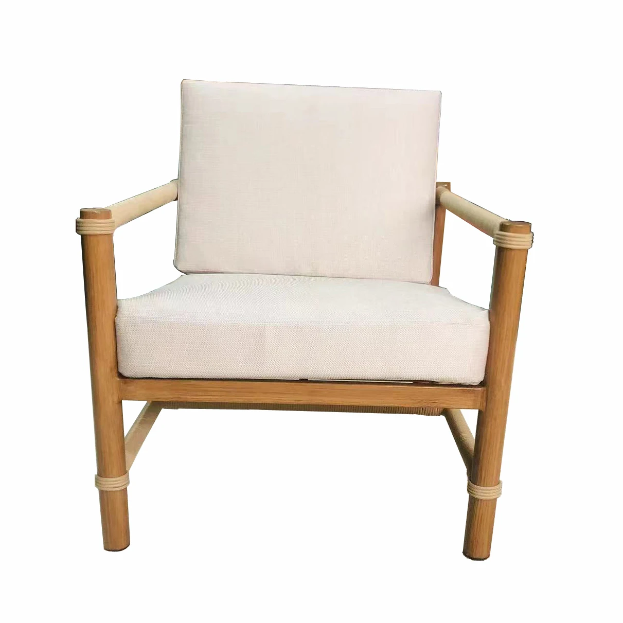 China furniture factory customized modern dining room cane wood chair