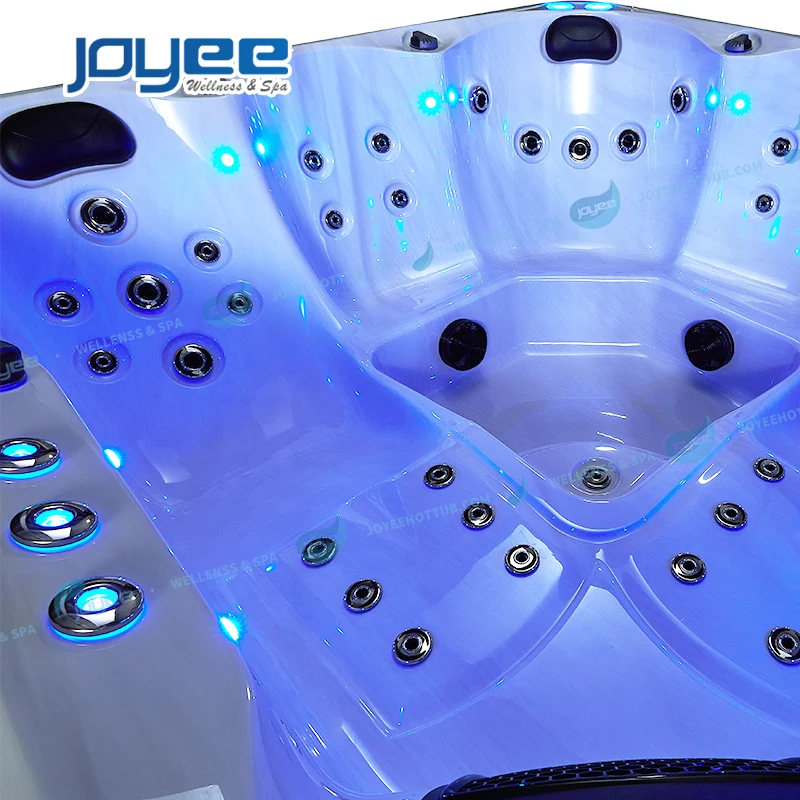 JOYEE Luxury Hot Tubs Jaccuzi Outdoor Spa 5 Person Hidromasaje Square Soaking Jaccuzi outdoor whirlpool pool outdoor spa bath