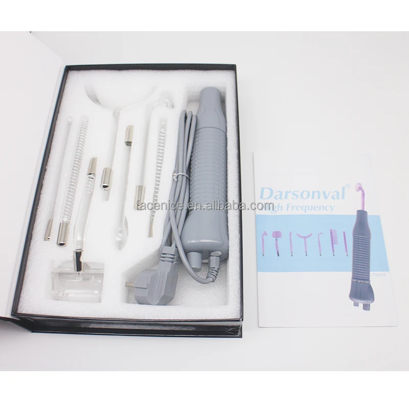 2022 newest 7 pipes portable darsonvals high frequency skin rejuvenator galvanic handheld high frequency acne removal device