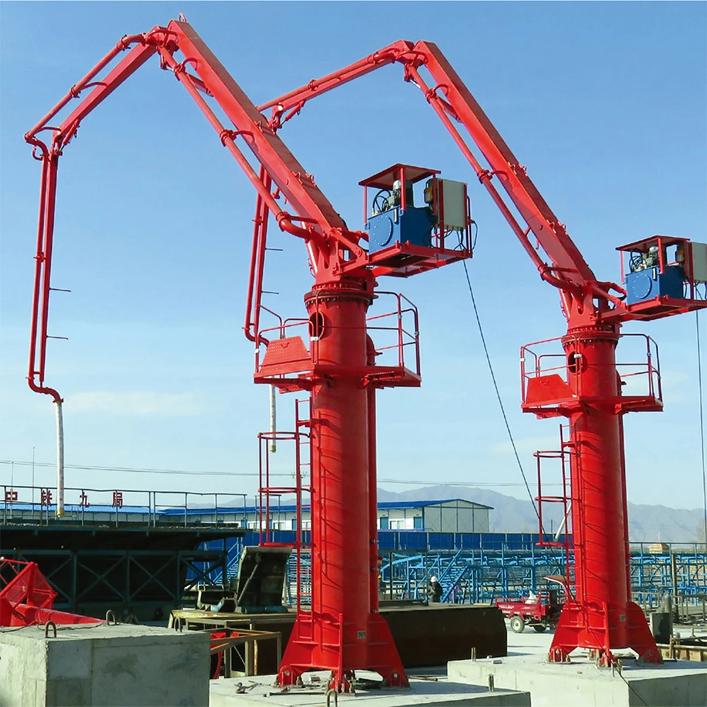 ZK Stationary concrete placing boom with compact structure concrete spreader concrete pouring machine