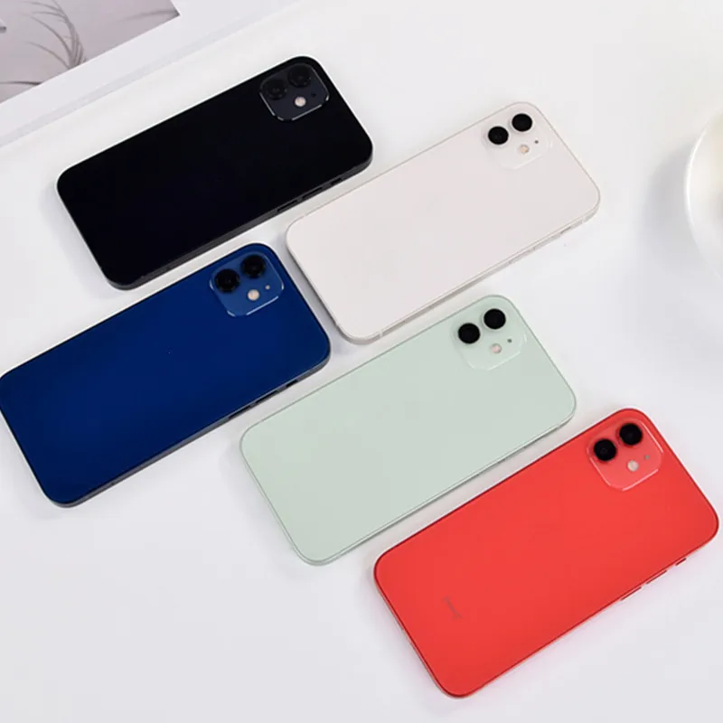 Buy Second Hand Smart Phone iPhoe 12 Asia Pacific Version Original Unlocked 128 GB Good Red Cheap Used Cell Phones for Sale