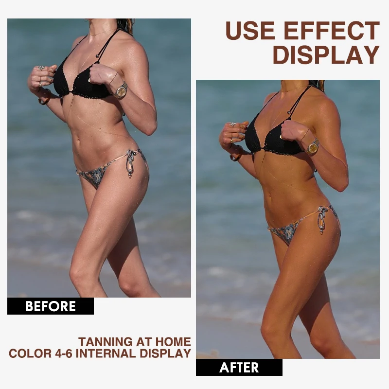 Natural Tanning Cream Paraben-free Suntan Skin Surface Darken & Brightening and Witch Hazel & Aloe Vera Sun Bed Tanning Cream