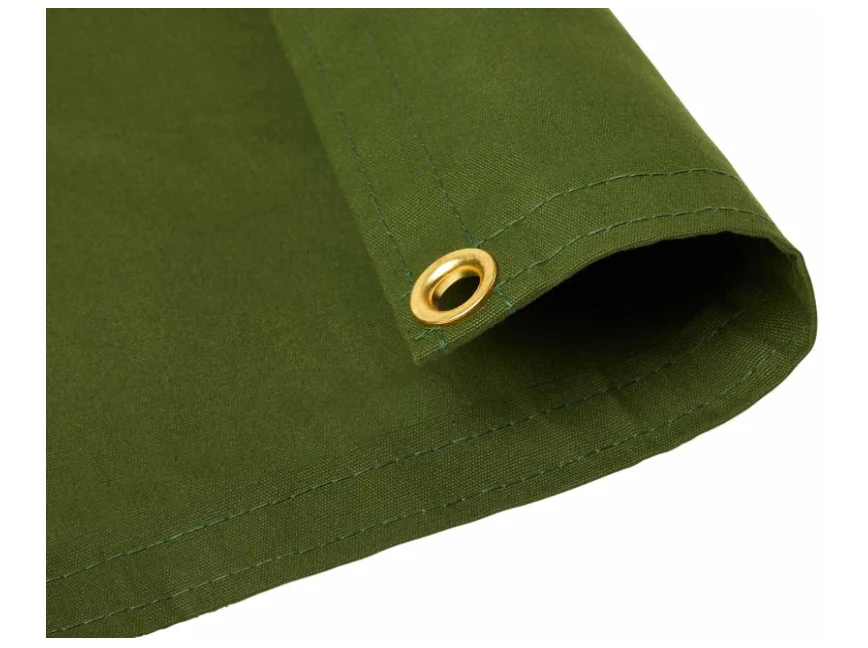manufacturer Waterproof 100% Waxed Cotton Canvas Tarp Sheet Tent Tarpaulin for Outdoor