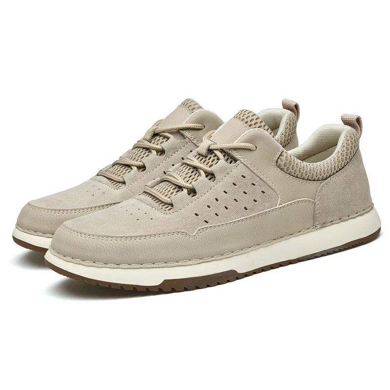 New models flat casual brand luxury designer full grain genuine men shoes leather original factory small quantity putian