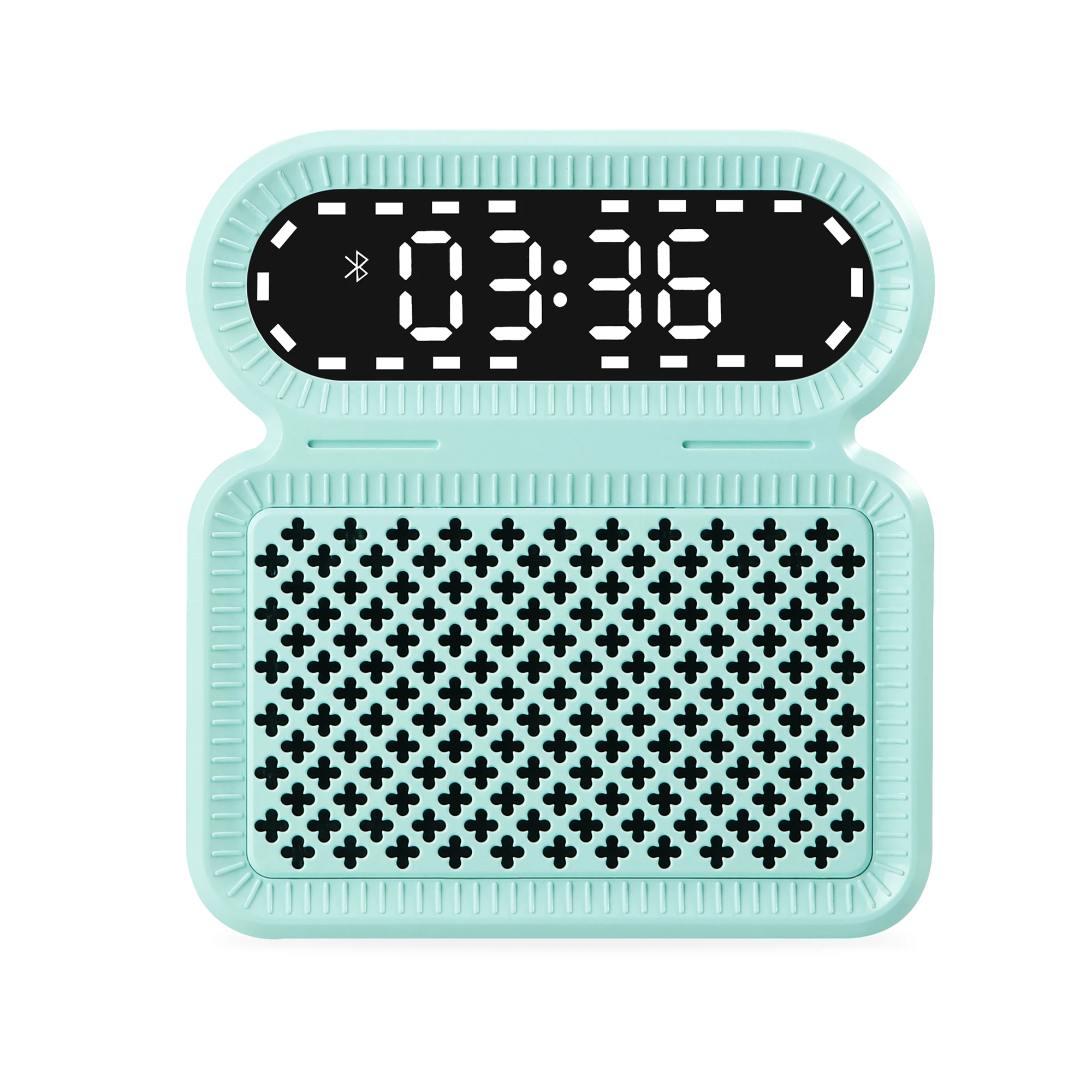 LED Digital Alarm Clock Speaker with HD Sound and Bass FM Radio, HD Ultra-Large Display Sleep Timer for Bedroom, Bedsides, Desk