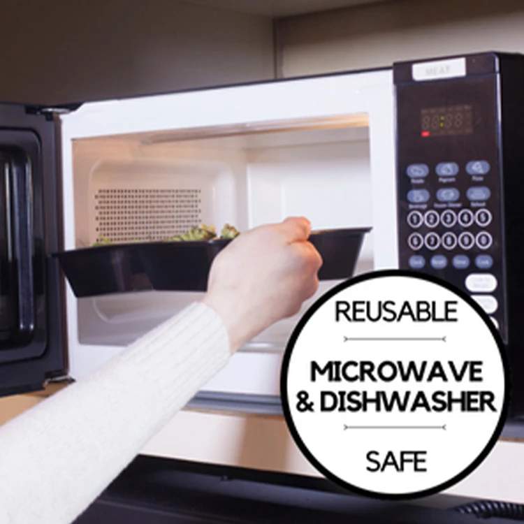 Заводские микроволновые пластиковые пищевые контейнеры, одноразовые пищевые контейнеры с 3 отделениями, контейнеры для хранения еды bento, контейнеры для еды