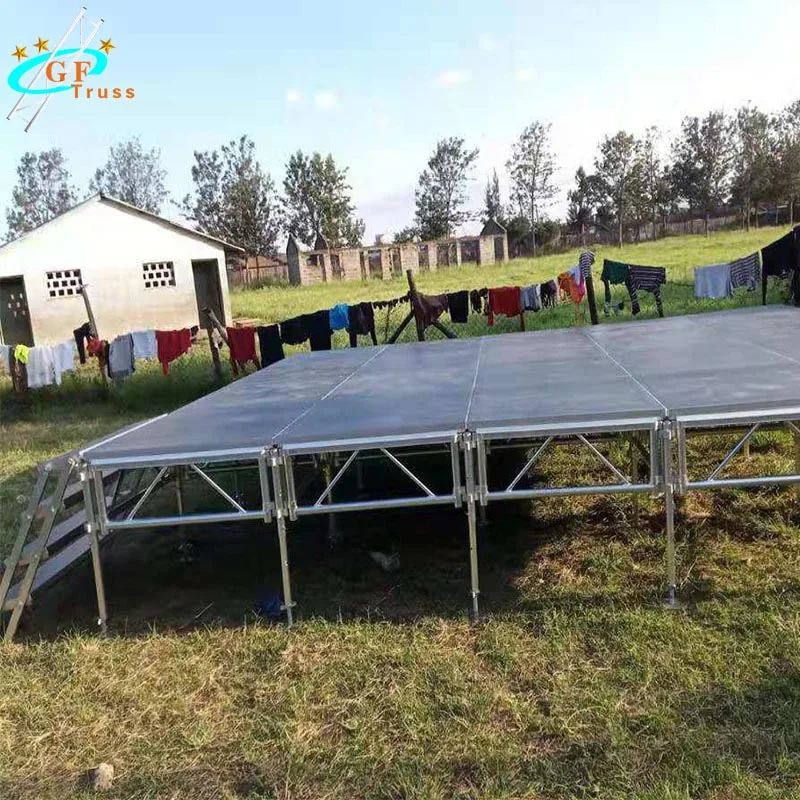 Concert/Event Used 4*4ft, 4*8ft Stage Platform Skidproof Plywood Portable Stage Platform