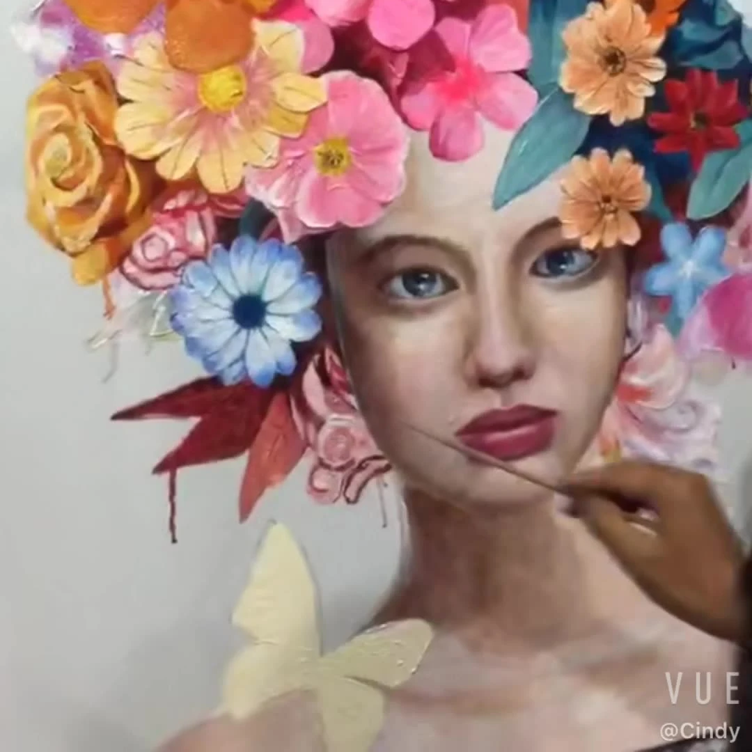 New Design Africa Girl Printed Wall Posters Abstract Portrait Canvas Painting for Living Room Colorful Oil Art Painting