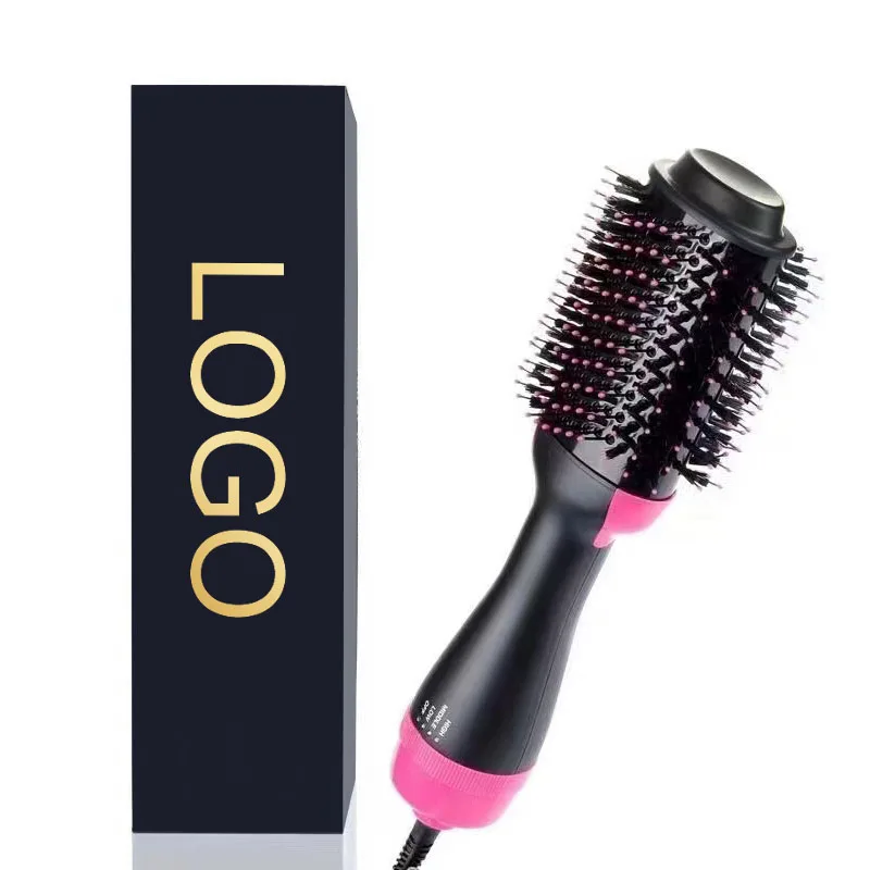 Professional Electric Ionic Hair Straightener Hot Air Hair Brush Blow Volumizer Cepillo Secador One Step Hair Dryer Brush 1000W
