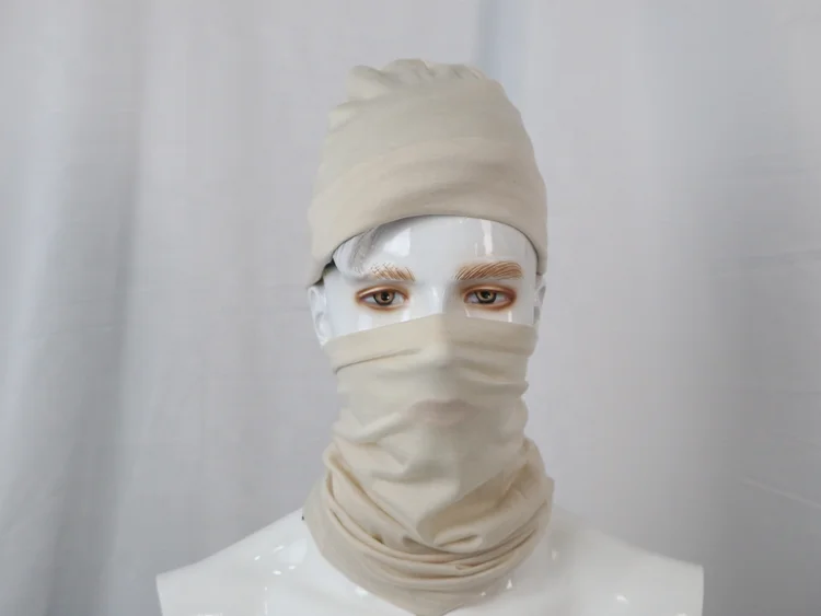 100% Merino Wool Fabric Custom Sublimated Tie Dye Knitted Beanie Hat Custom Sublimation Tie Dye Beanie