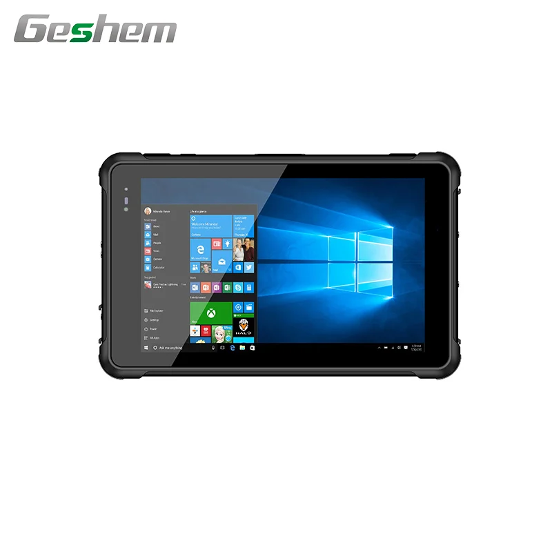 
8 inch rugged tablet pc win 10 with NFC barcode scanner fingerprint 1000 nits 