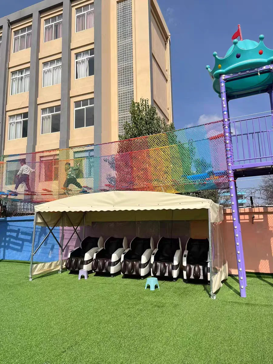 Push Pull Rainproof Shelter Large Mobile Warehouse Shed Outdoor Retractable Sunshade Activity Canopy Tent