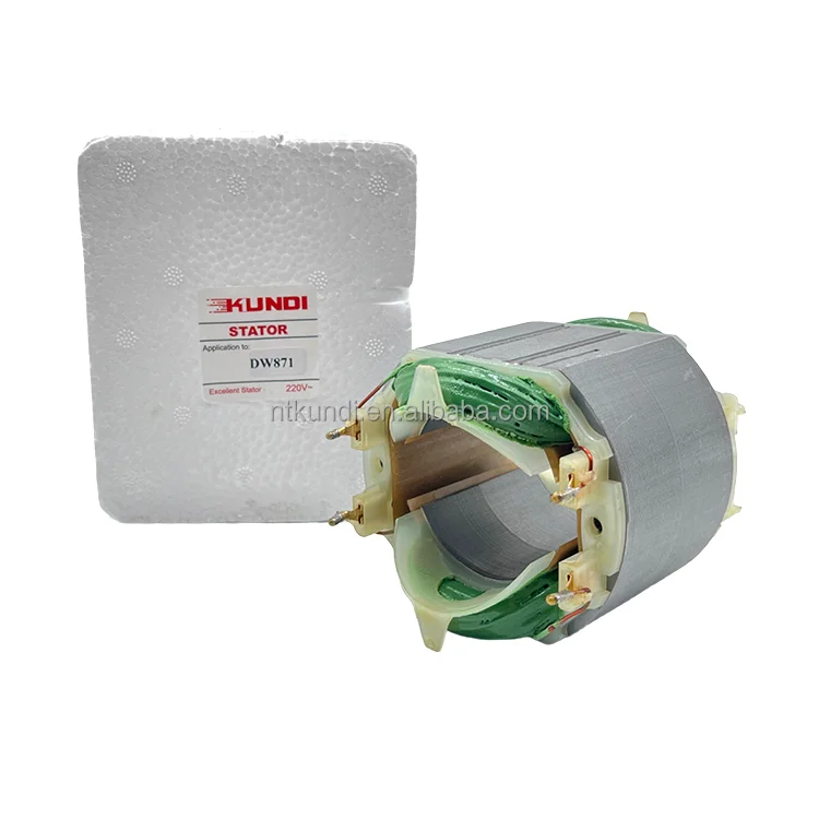 KUNDI Brand Professional Manufacturer power tool spare parts accessories for Stator Field Coil DW871with glue