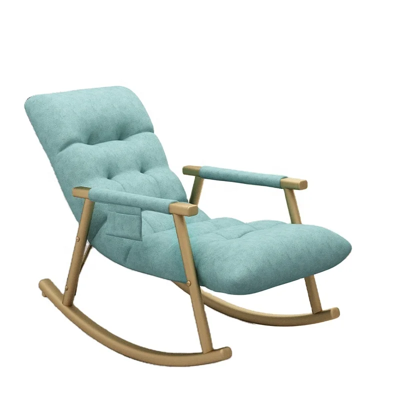 Contemporary Design Style Nordic Rocking Chair Home Adult Lazy Sofa Leisure Recliner Easy furniture Chair lounge  Room Chairs
