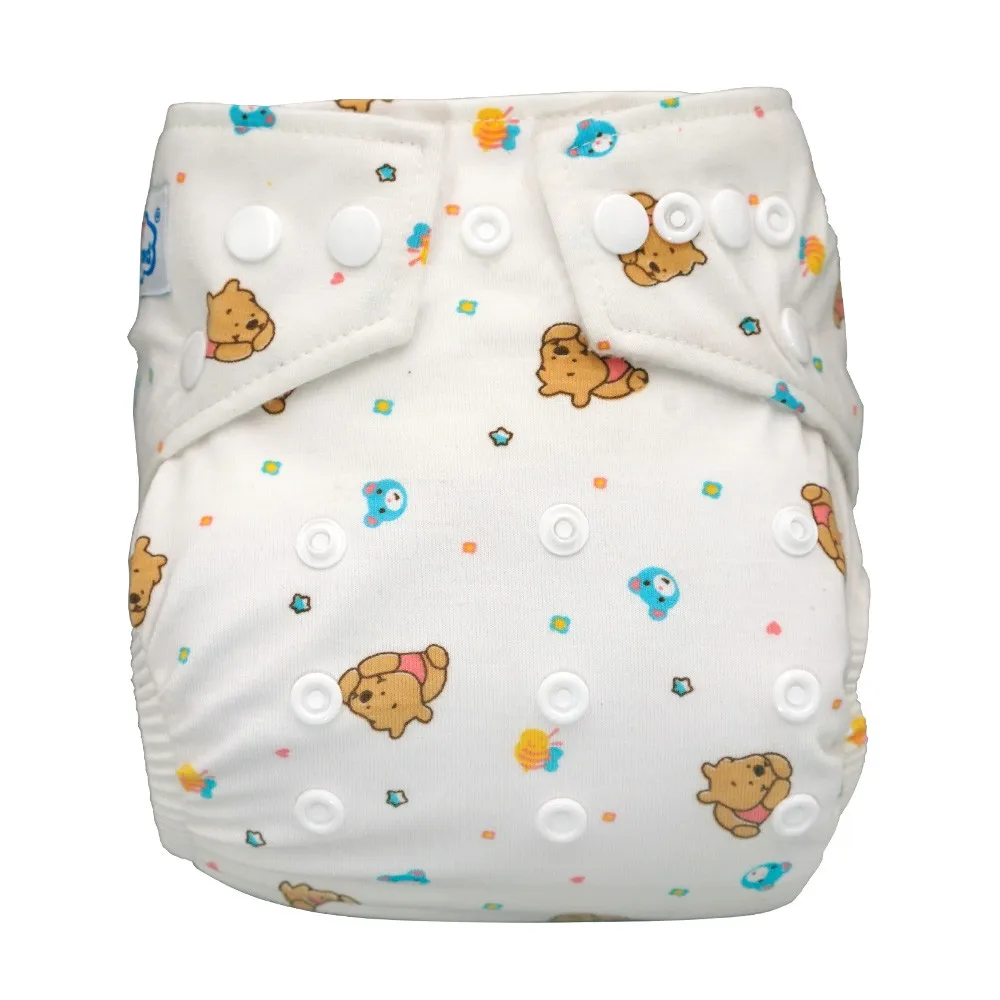 Babyland OEM органические моющиеся детские хлопковые тканевые карманные подгузники