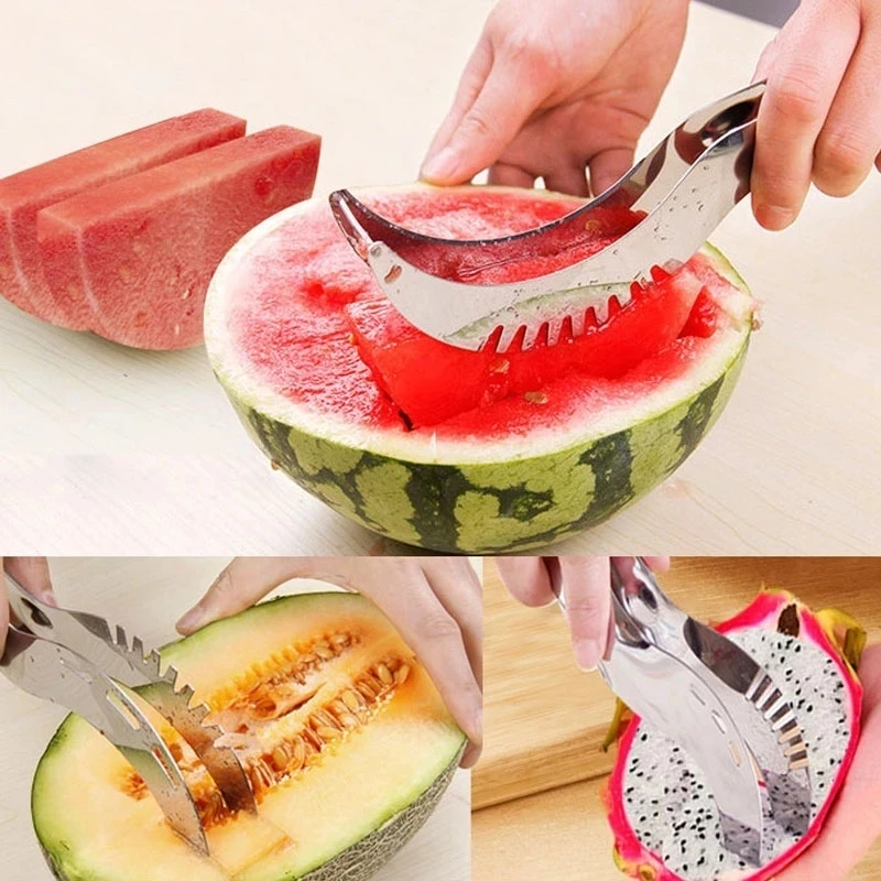Stainless Steel Windmill Watermelon Cutter Artifact Salad Fruit Slicer Cutter Tool Fruit separator Kitchen Accessories Gadgets