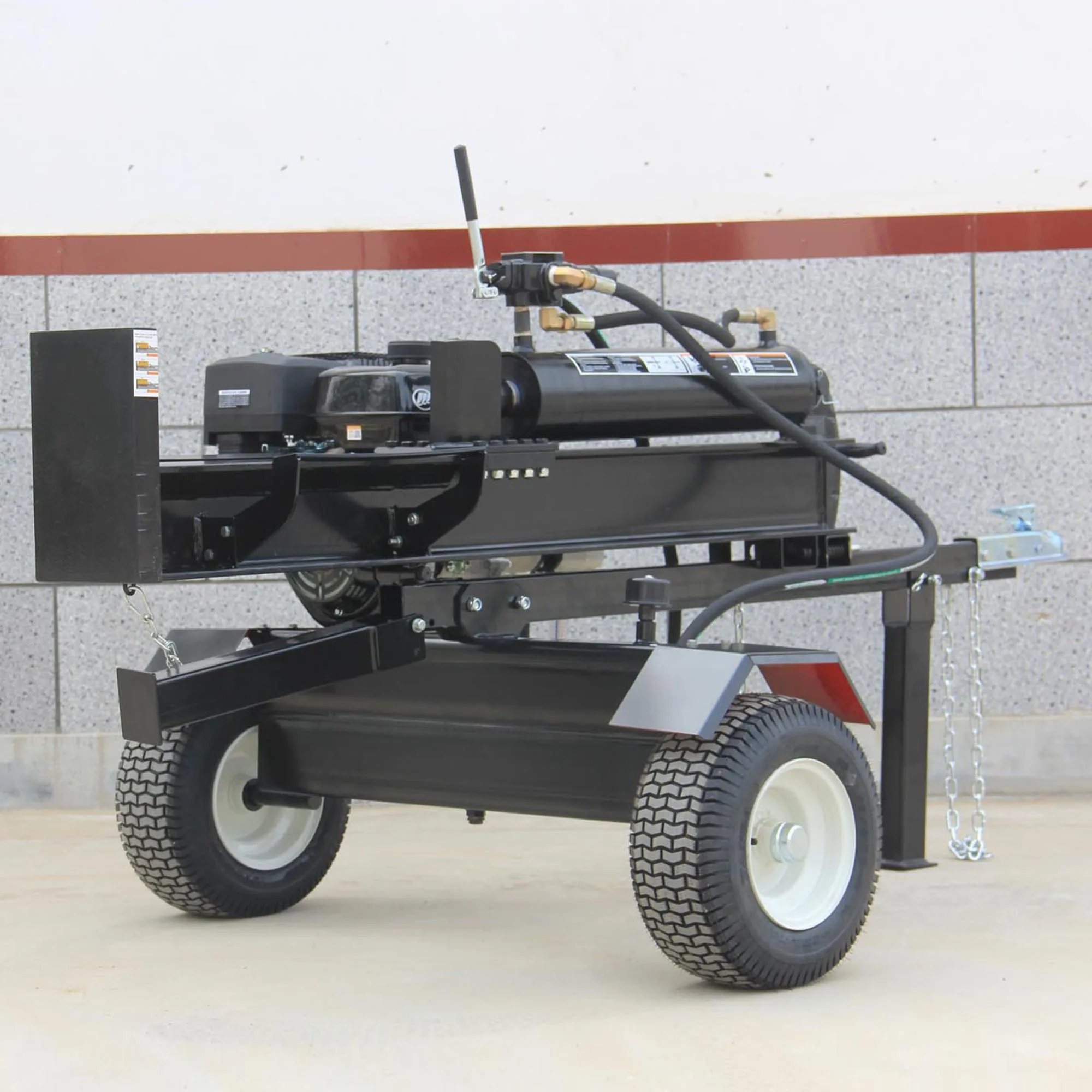 china professional manufacturer with competitive price 22t/40t standing wood splitter kinetic electric shandong woodsplitter