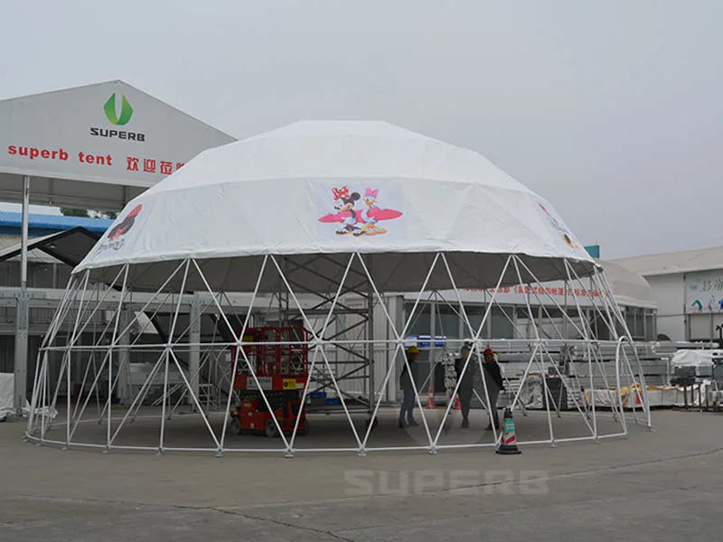 13m geodesic dome tent for pleasure ground