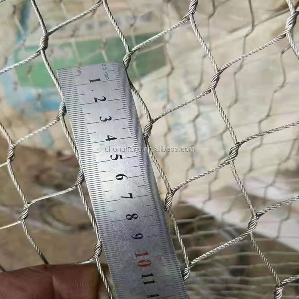 Вольерский корпус кабельная сетка узелкованный кабель из нержавеющей стали для зоопарка животных проволочная